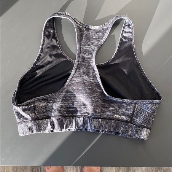 Adidas Climalite Gray Sports Bra XL Padless Athletic Sporty Street Casual - Picture 4 of 13
